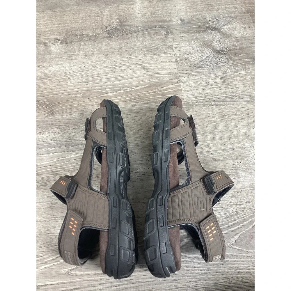 Skechers Relaxed Fit Brown Extra Wide Lightweight Shoes 64487EWW Men's Size 13